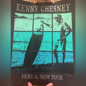 VIP Exclusive Numbered Kenny Chesney Here and Now Tour poster